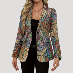 Damska marynarka w kwiaty – styl vintage
