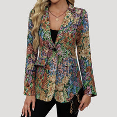 Damska marynarka w kwiaty – styl vintage