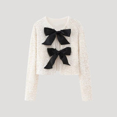 Damski kardigan z cekinami – stylowy wieczorowy design