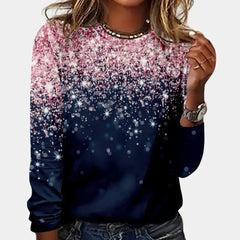Damski sweter z efektem glamour – stylowy zimowy design