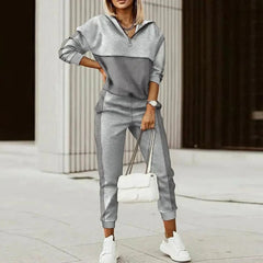 Dwuczęściowy damski zestaw z bluzą i joggerami