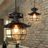 Industrialna lampa sufitowa w stylu loft | antyczne wykończenie