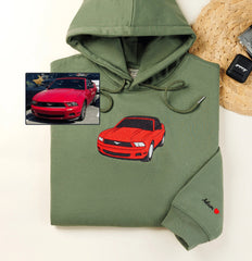 AutoHaft – bluza z haftem samochodu | ze zdjęcia