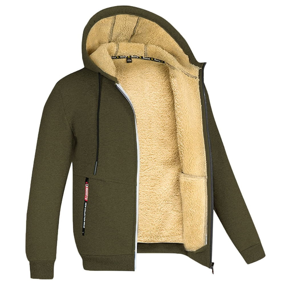 Bluza męska z podszewką teddy - miękka i ciepła