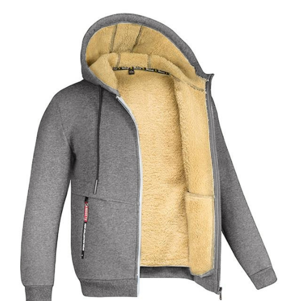 Bluza męska z podszewką teddy - miękka i ciepła
