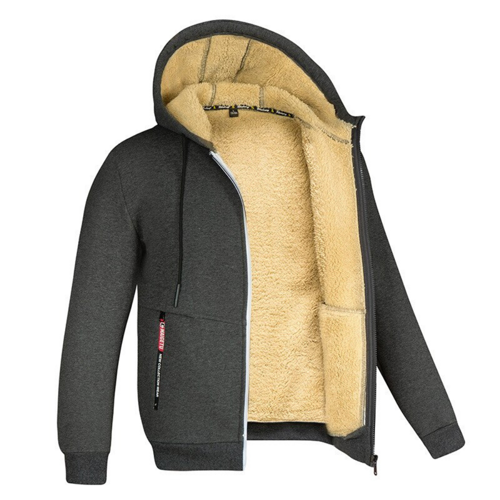 Bluza męska z podszewką teddy - miękka i ciepła