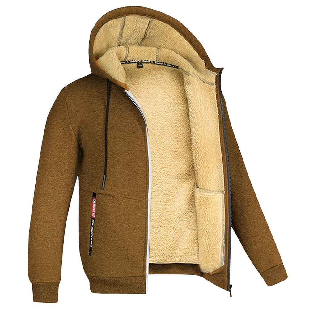 Bluza męska z podszewką teddy - miękka i ciepła