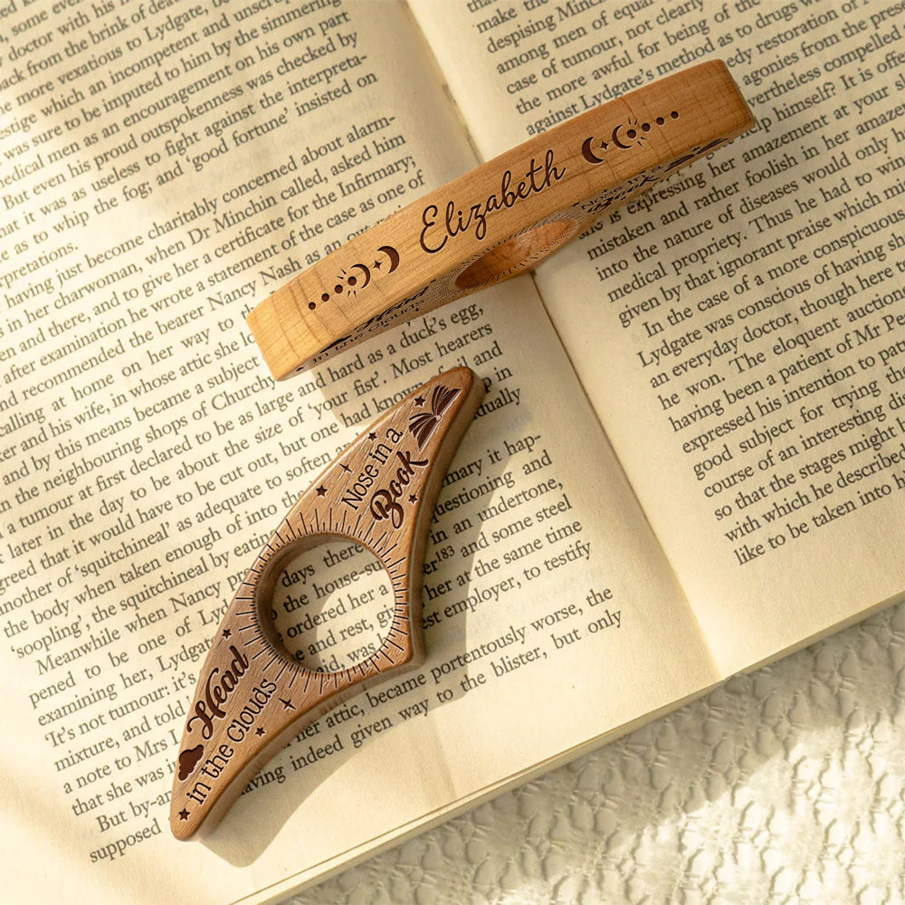 BookLover – Grawerowany Drewniany Uchwyt Do Książki