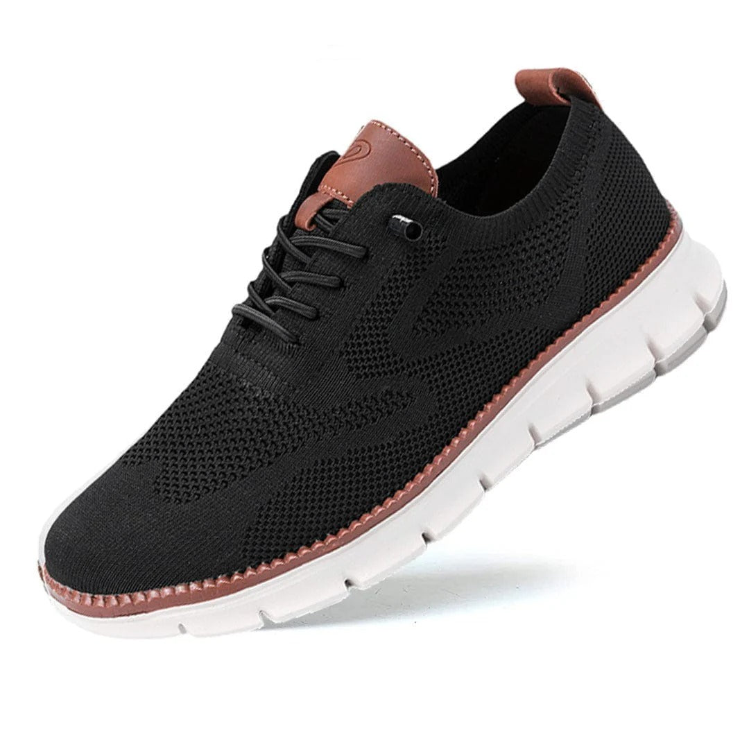 Buty casualowe sznurowane z teksturowaną podeszwą