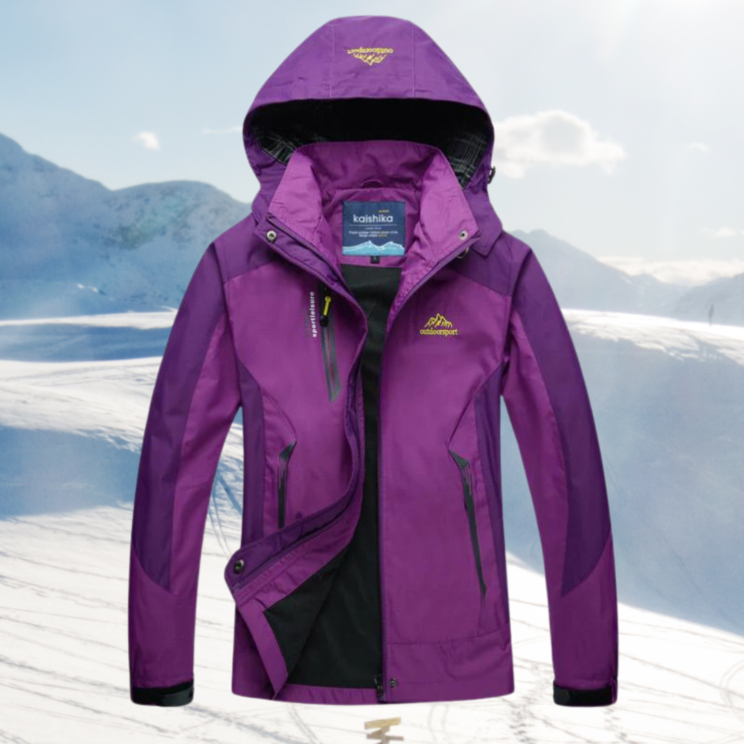 Casualowa damska kurtka outdoorowa z kapturem