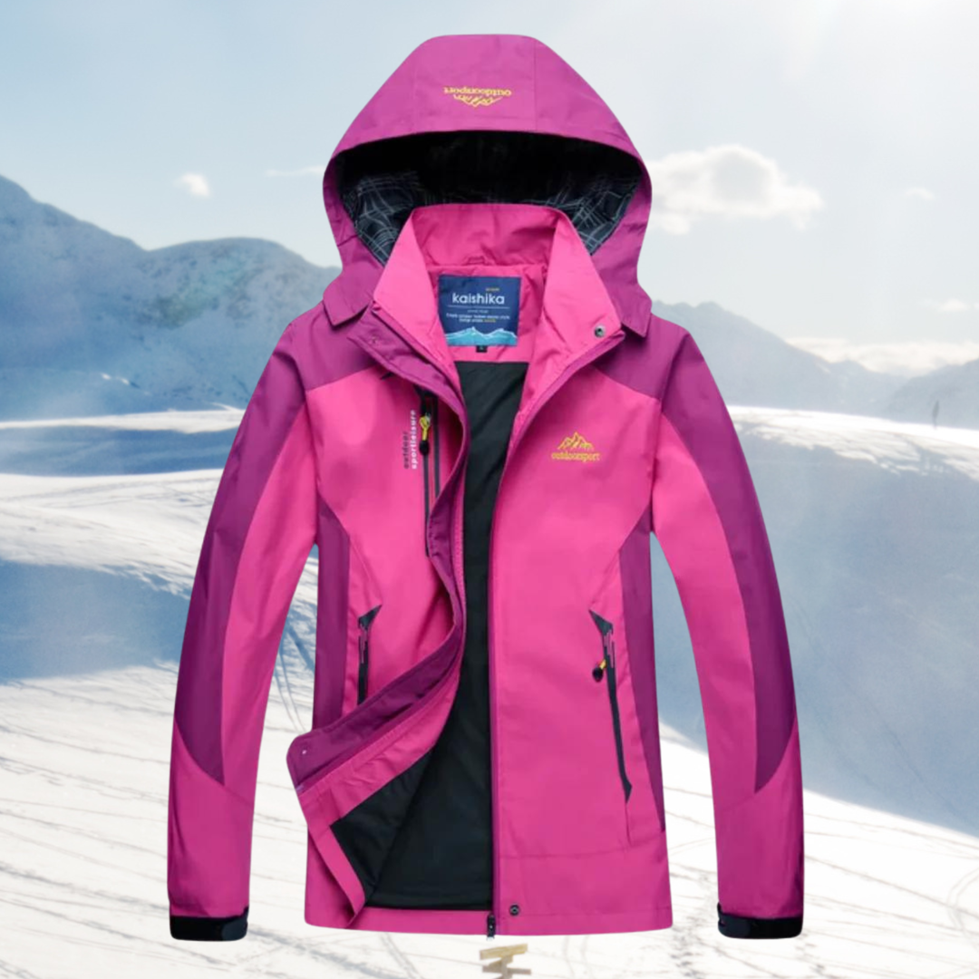Casualowa damska kurtka outdoorowa z kapturem