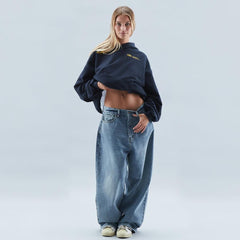 Damska Bluza Oversize Z Nadrukiem | Nowoczesna