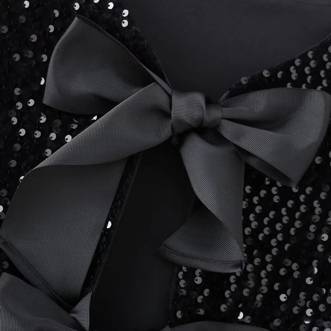 Damski kardigan z cekinami – stylowy wieczorowy design