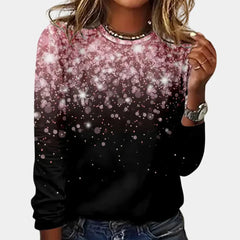 Damski sweter z efektem glamour – stylowy zimowy design
