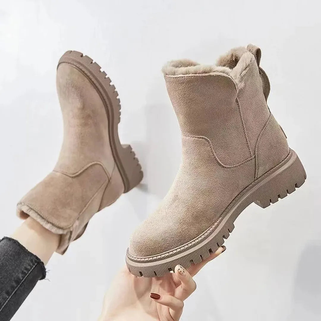 Damskie Ocieplane Zimowe Buty | Na Zamek