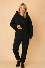 Dres damski dwuczęściowy z kapturem - bluza oversize i spodnie