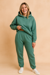 Dres damski dwuczęściowy z kapturem - bluza oversize i spodnie