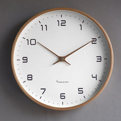 Drewniany Zegar Ścienny – Skandynawski Design, Cichy Mechanizm