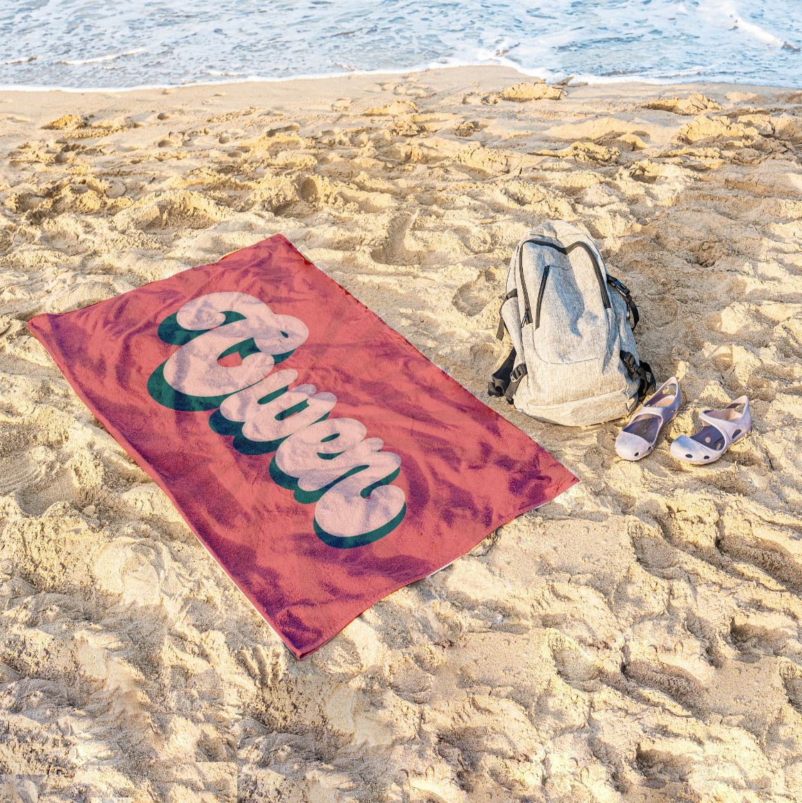 Frottella – ręcznik plażowy z imieniem | Haft vintage