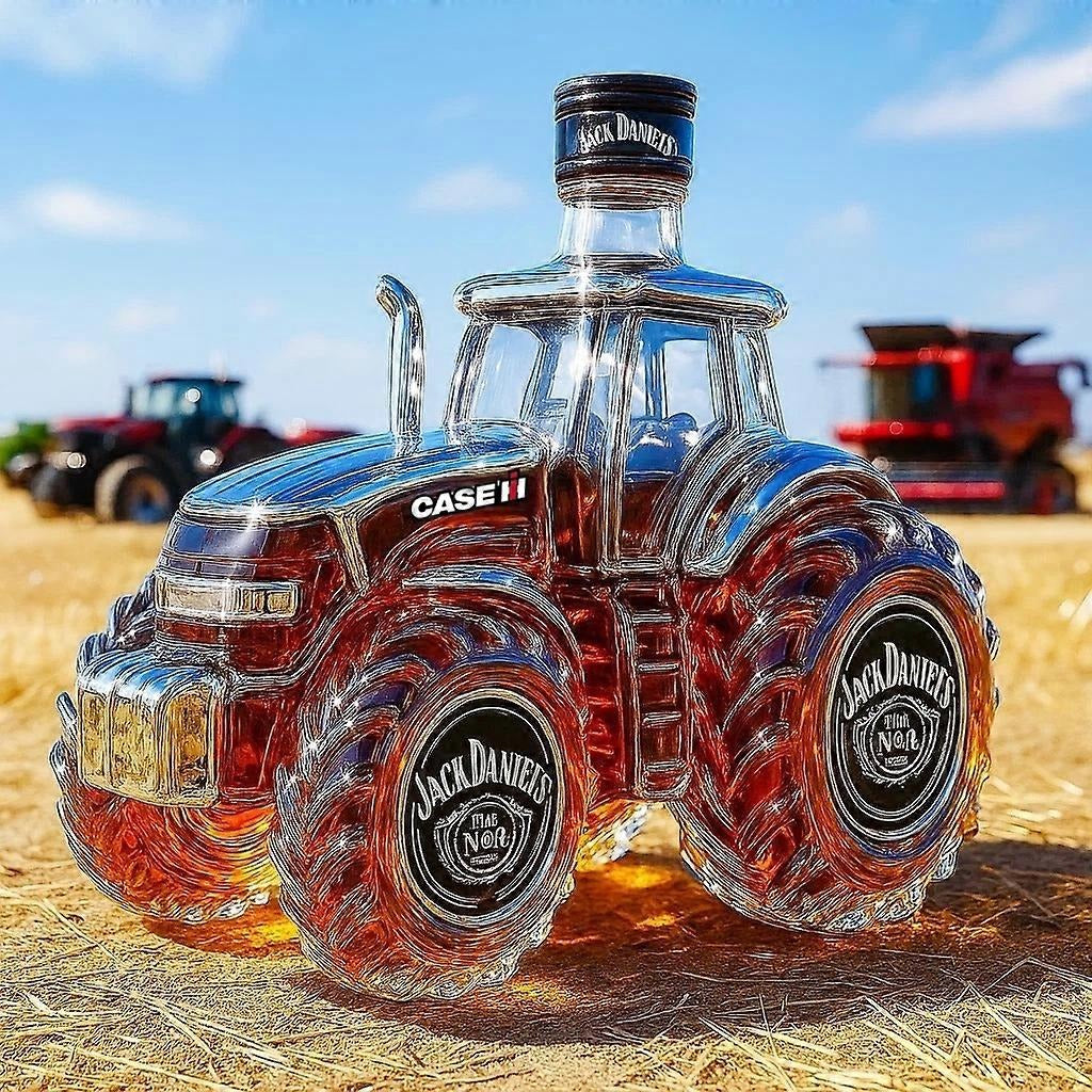 Karafka do whisky 300 ml - trójwymiarowy design traktora