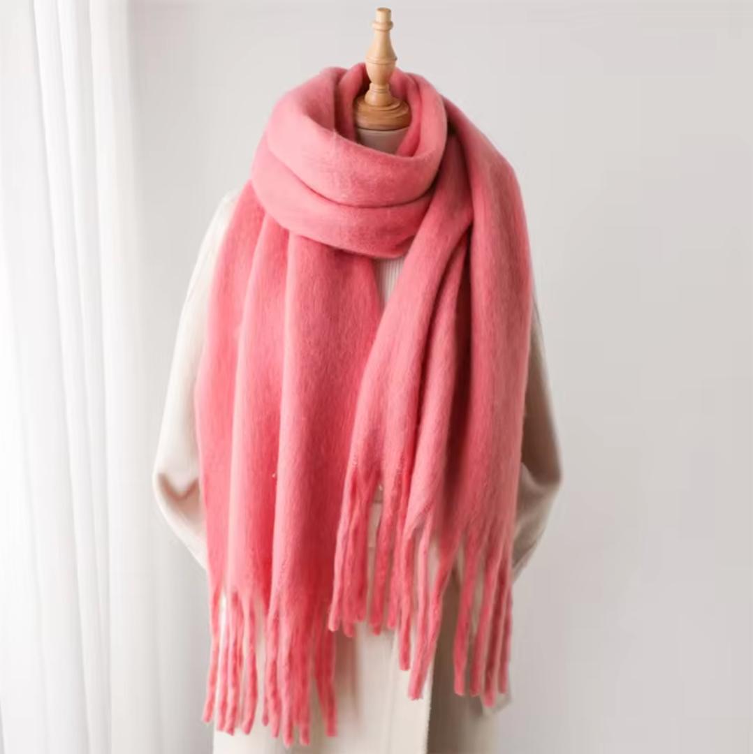 Kaszmirowy szal pashmina z frędzlami
