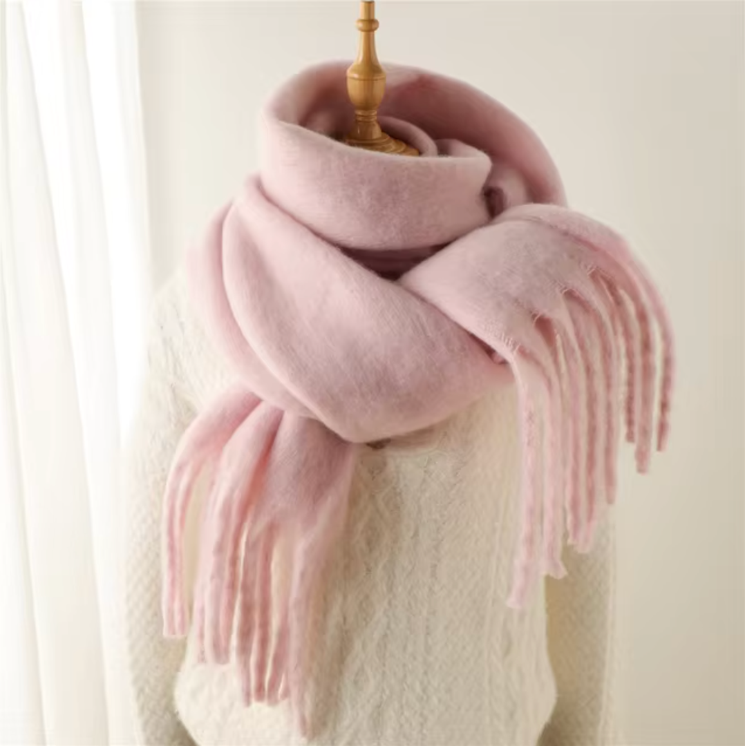 Kaszmirowy szal pashmina z frędzlami