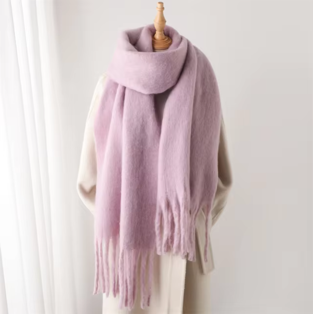 Kaszmirowy szal pashmina z frędzlami