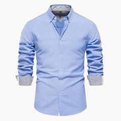 Koszula męska button-down - długi rękaw, regularny krój